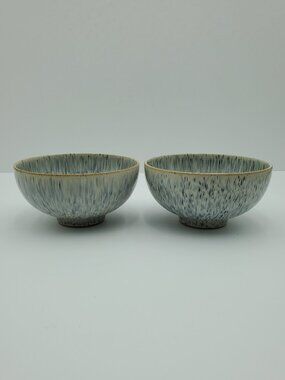 Denby Halo Speckle Rice Bowls Denby-Langley Halo Dessert Fruit Berry Bowls